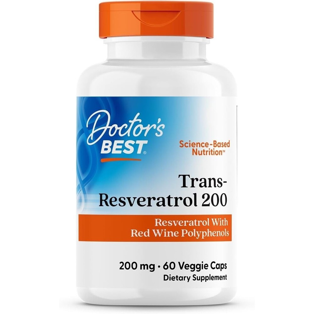 2-Pack Doctor's Best Trans Resveratrol 200 mg Supplement Men & Women Exp: 5/27